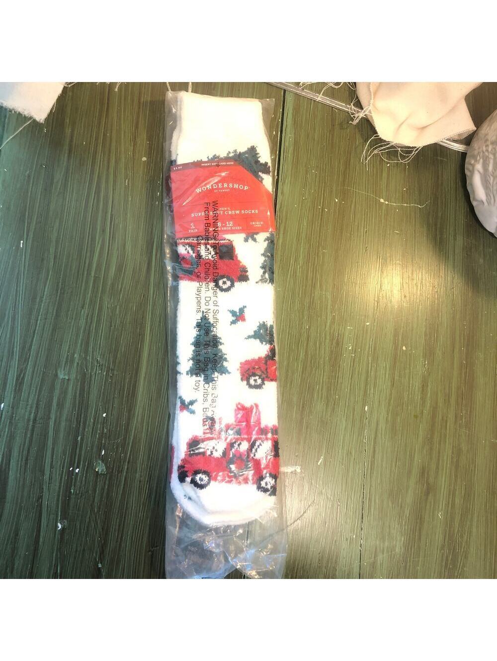 Wondershop NWT Men's Super Soft Christmas Crew Socks Size 6-12